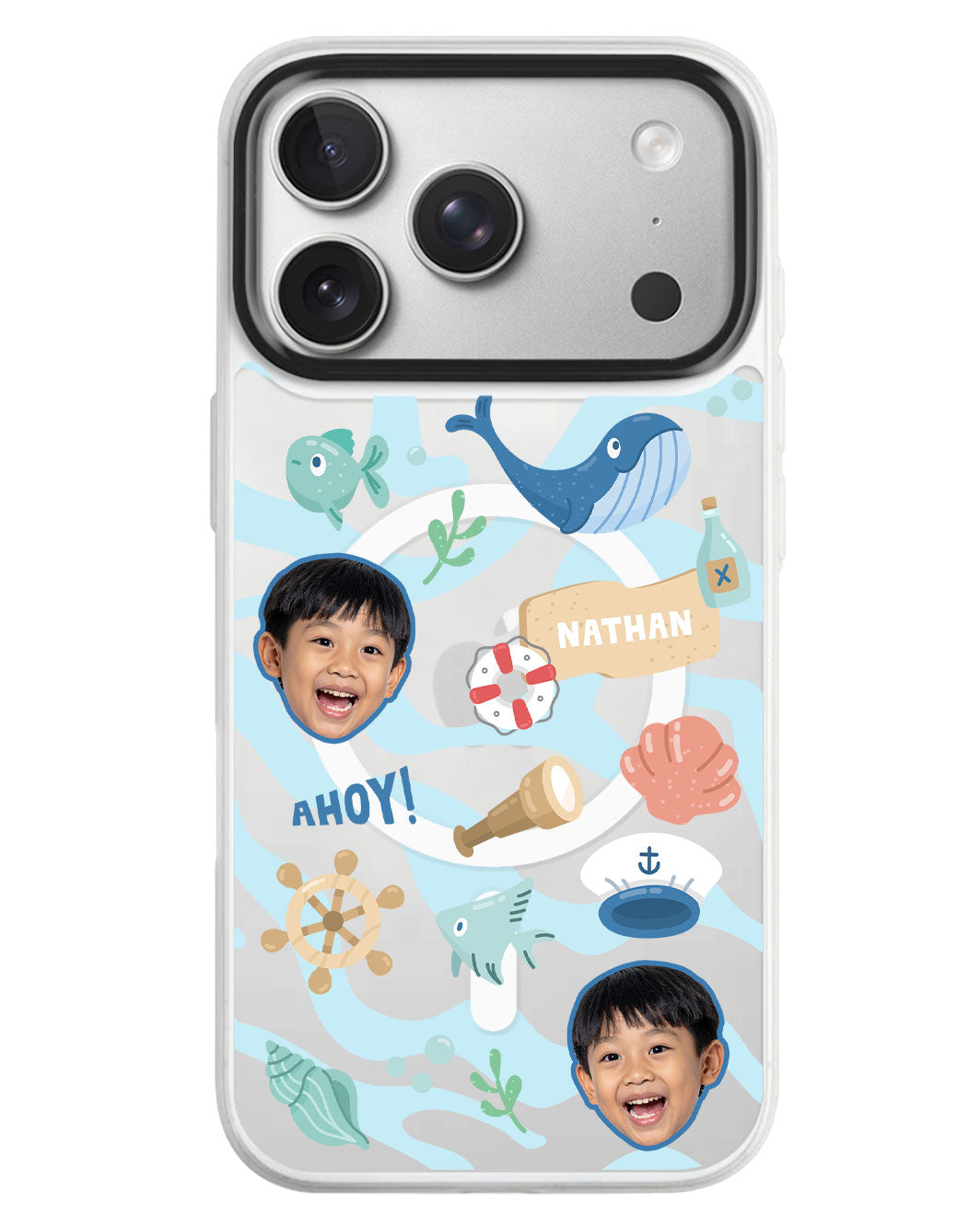 iPhone Rearguard MagSwap - Face Grid Sailor