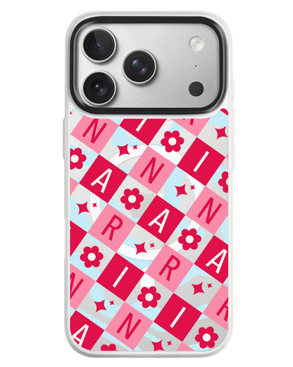 iPhone Rearguard MagSwap - Flower Grid Monogram 1.0