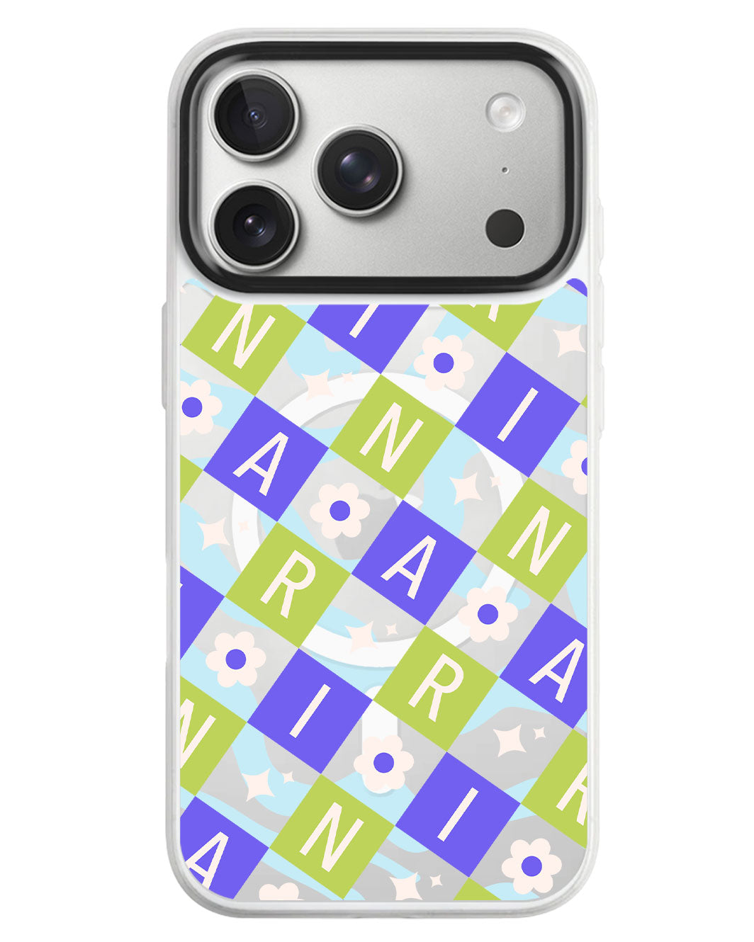 iPhone Rearguard MagSwap - Flower Grid Monogram 5.0