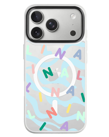 iPhone Rearguard MagSwap - Monogram 2.0 Tosca