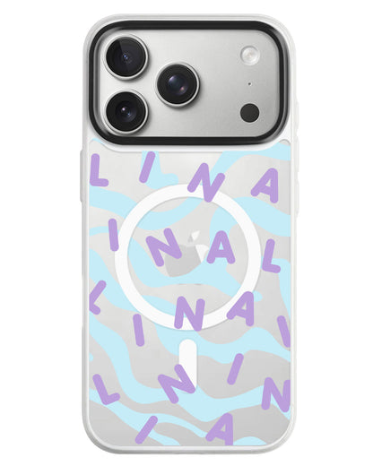 iPhone Rearguard MagSwap - Monogram 2.0 Ungu