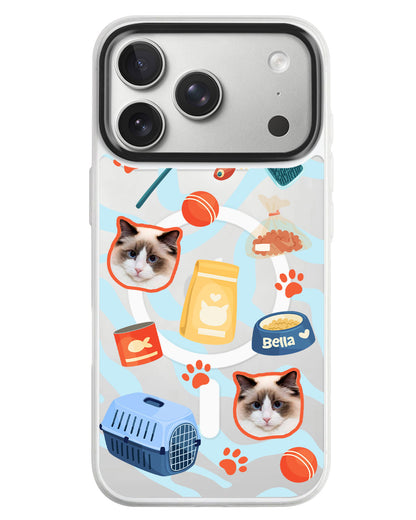 iPhone Rearguard MagSwap - Pet Grid Kitty Adventures
