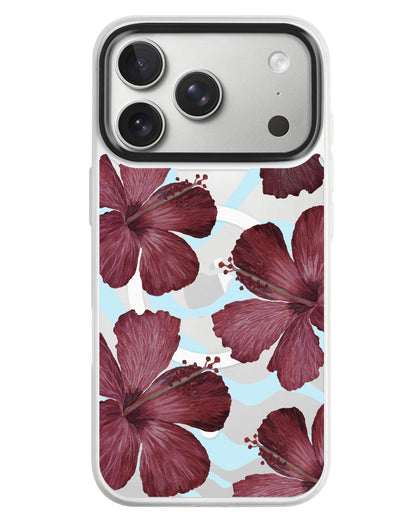 iPhone Rearguard MagSwap - Goth Hibiscus