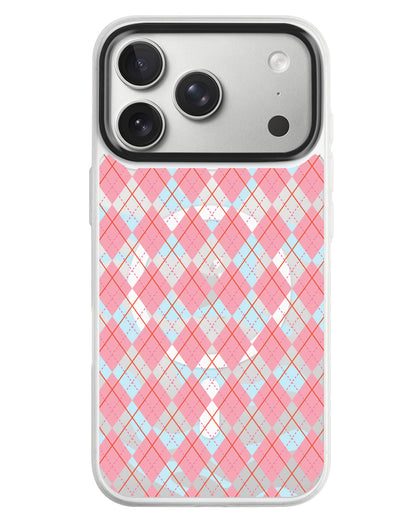 iPhone Rearguard MagSwap - Pink Argyle