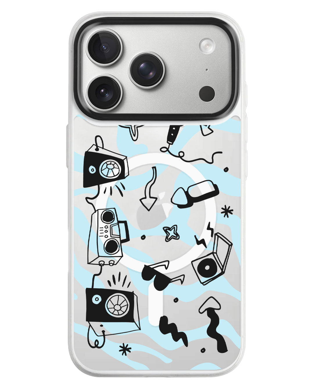 iPhone Rearguard MagSwap - Rock N Roll Black