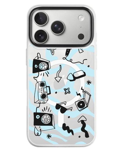 iPhone Rearguard MagSwap - Rock N Roll Black