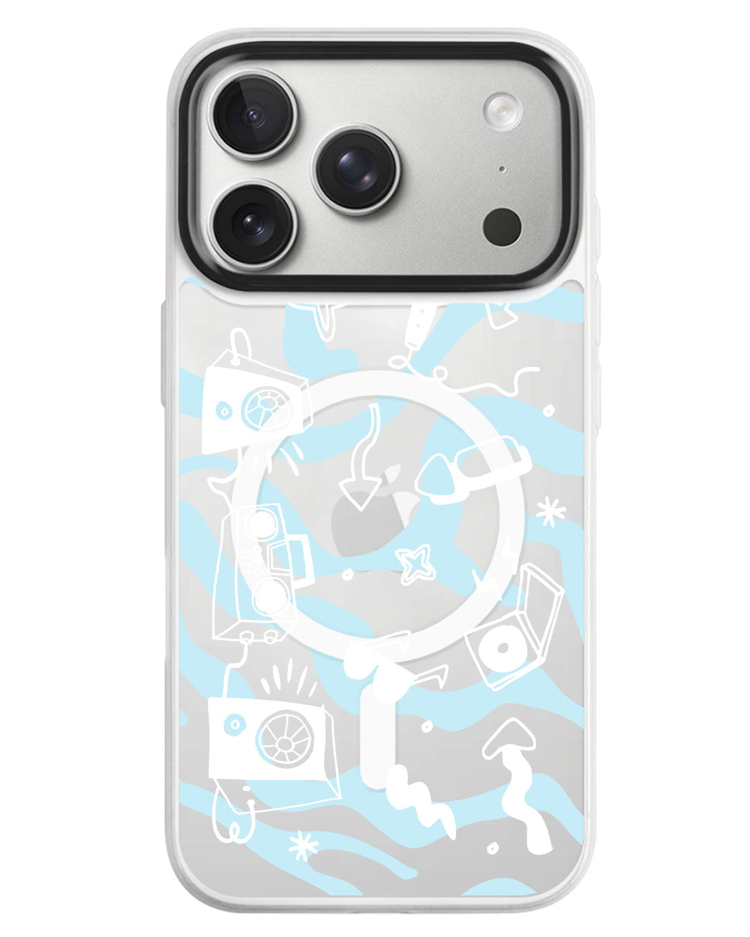 iPhone Rearguard MagSwap - Rock N Roll White