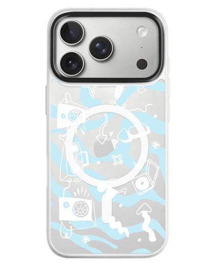 iPhone Rearguard MagSwap - Rock N Roll White