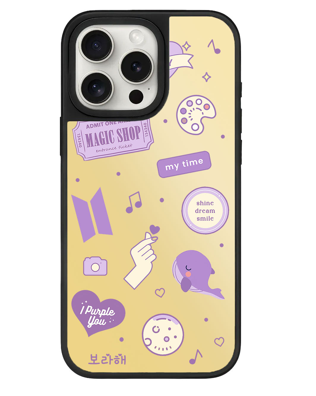 iPhone Mirror Grip - BTS Sticker Pack