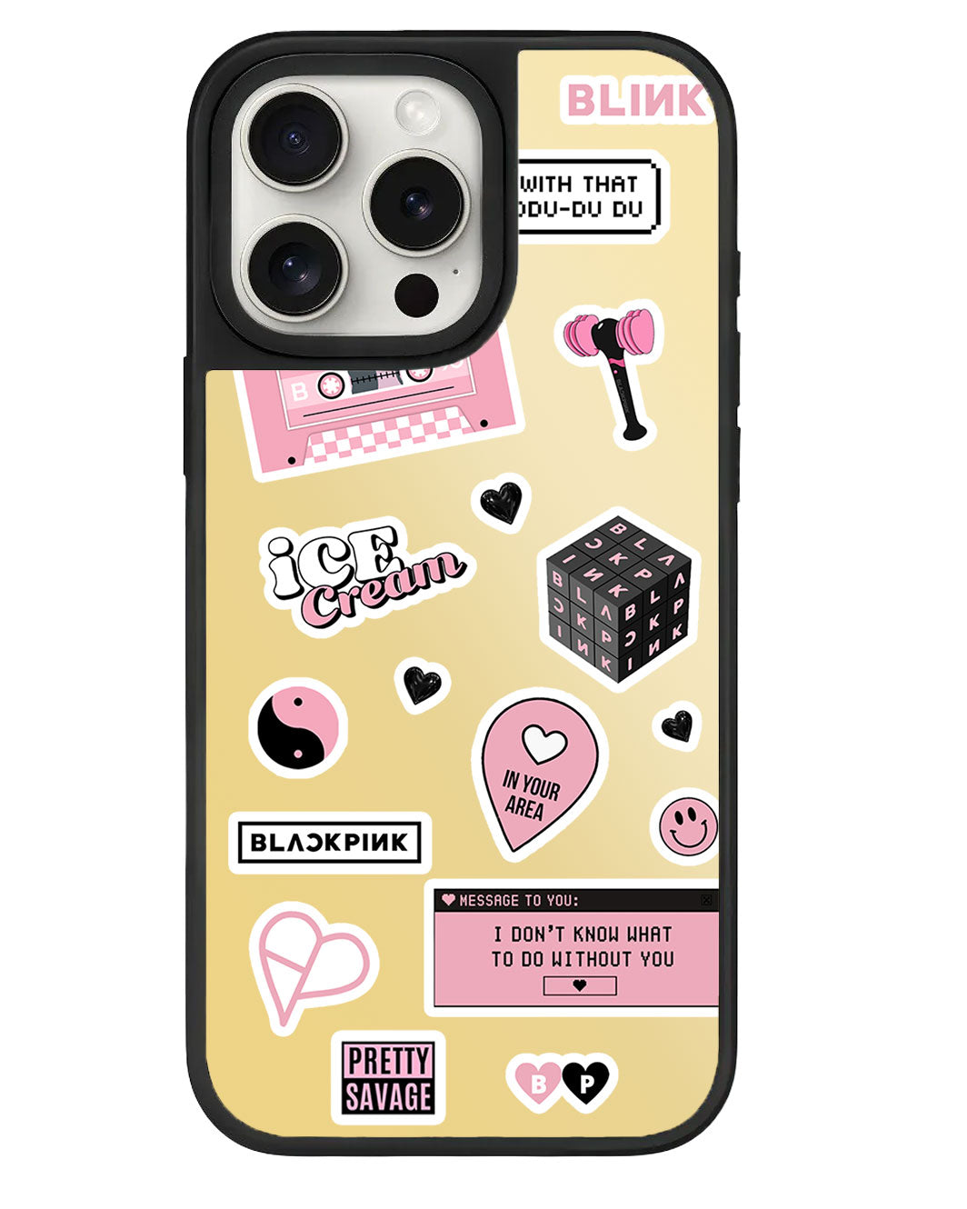 iPhone Mirror Grip Case - Blackpink Sticker Pack