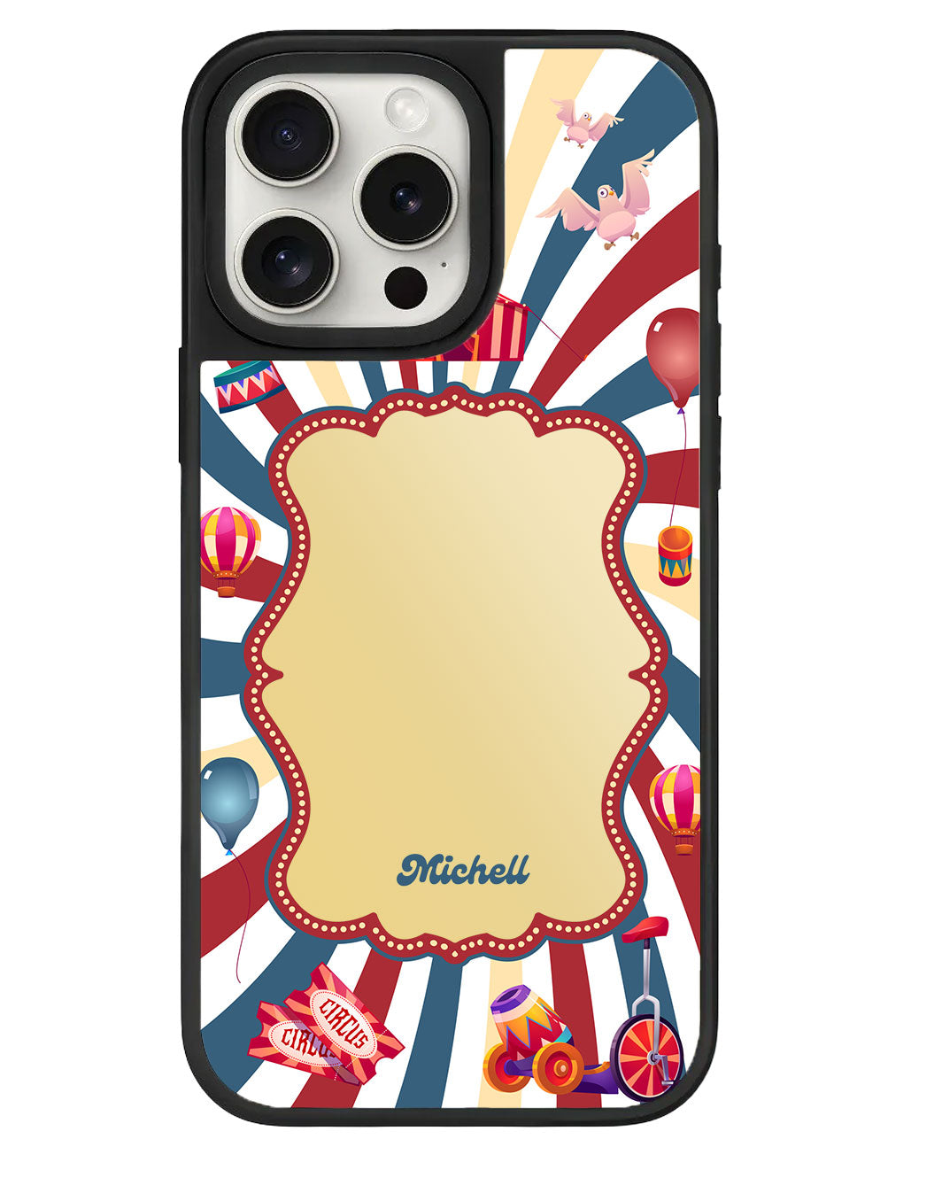 iPhone Mirror Grip Case - Circus