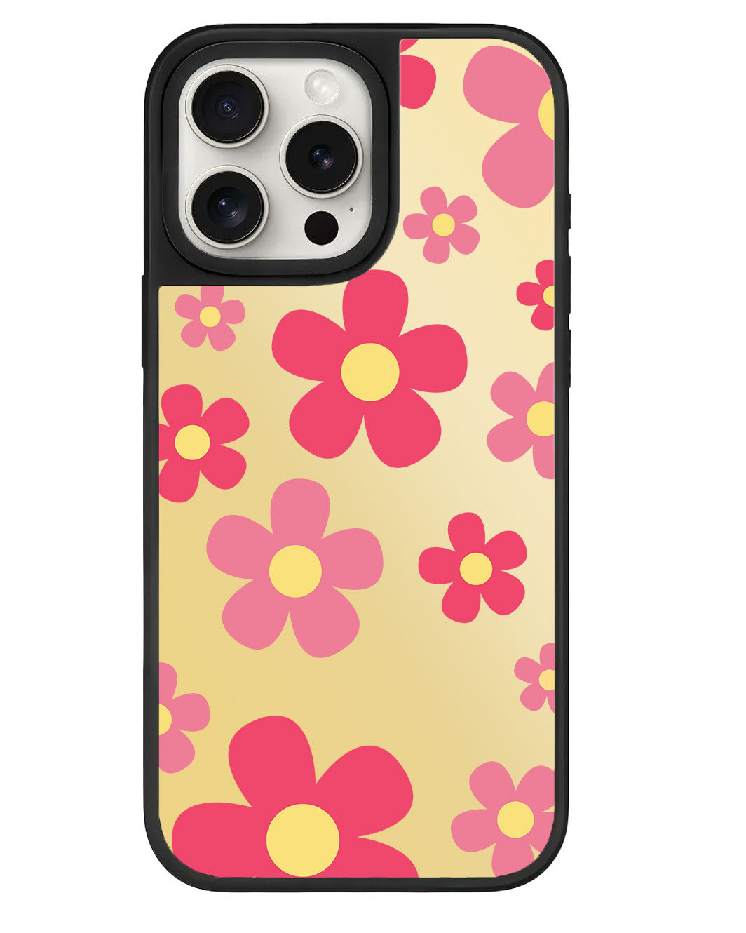 iPhone Mirror Grip Case -  Daisy Blush