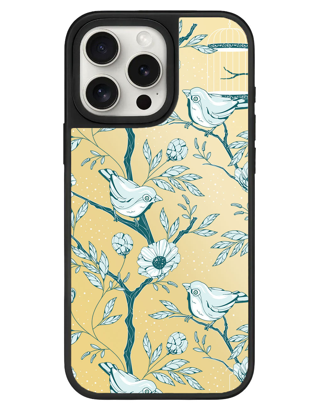 iPhone Mirror Grip Case - Lovebird Monochrome 6.0