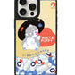 iPhone Mirror Grip Case - White Puppy