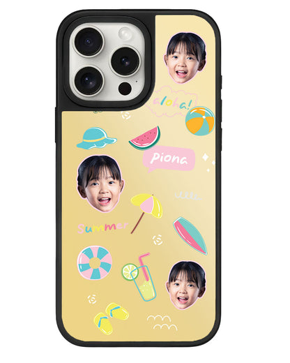 iPhone Mirror Grip - Face Grid Summer
