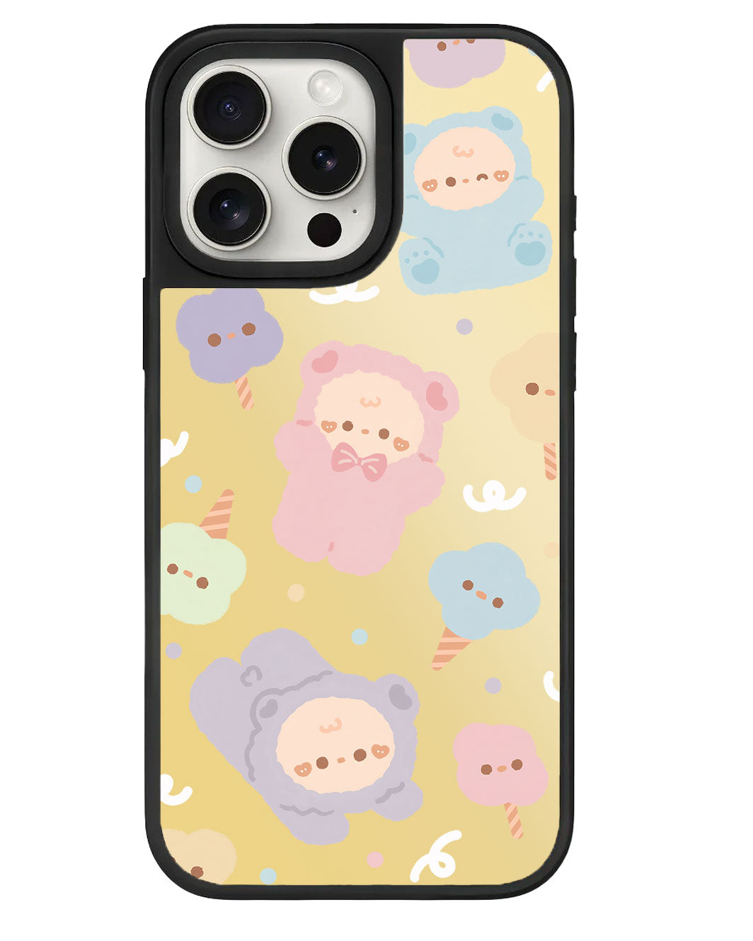 iPhone Mirror Grip - Cotton Teddy