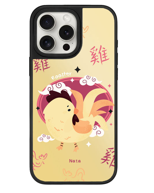 iPhone Mirror Grip Case -  Rooster (Chinese Zodiac / Shio)