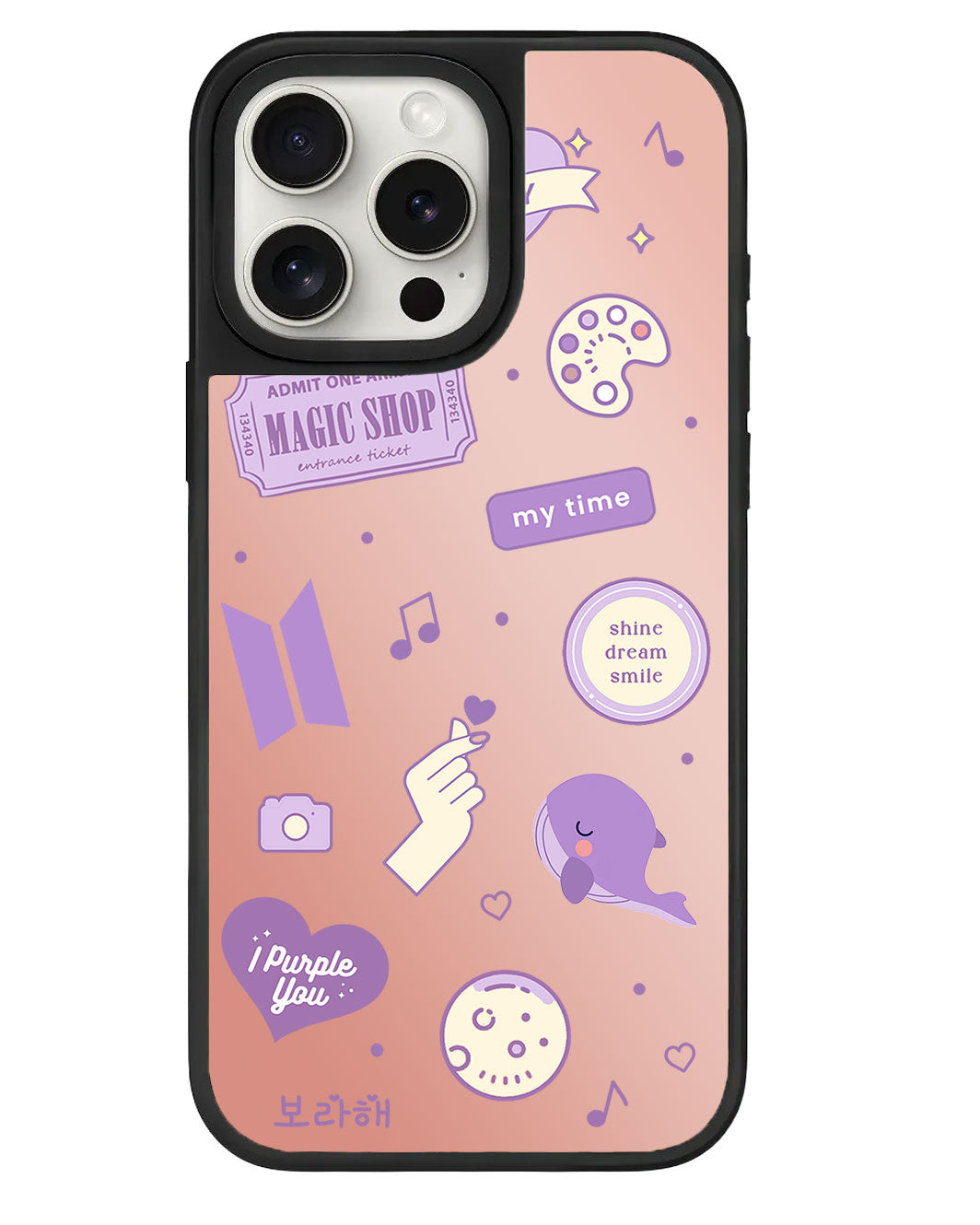 iPhone Mirror Grip - BTS Sticker Pack
