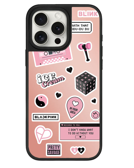 iPhone Mirror Grip Case - Blackpink Sticker Pack