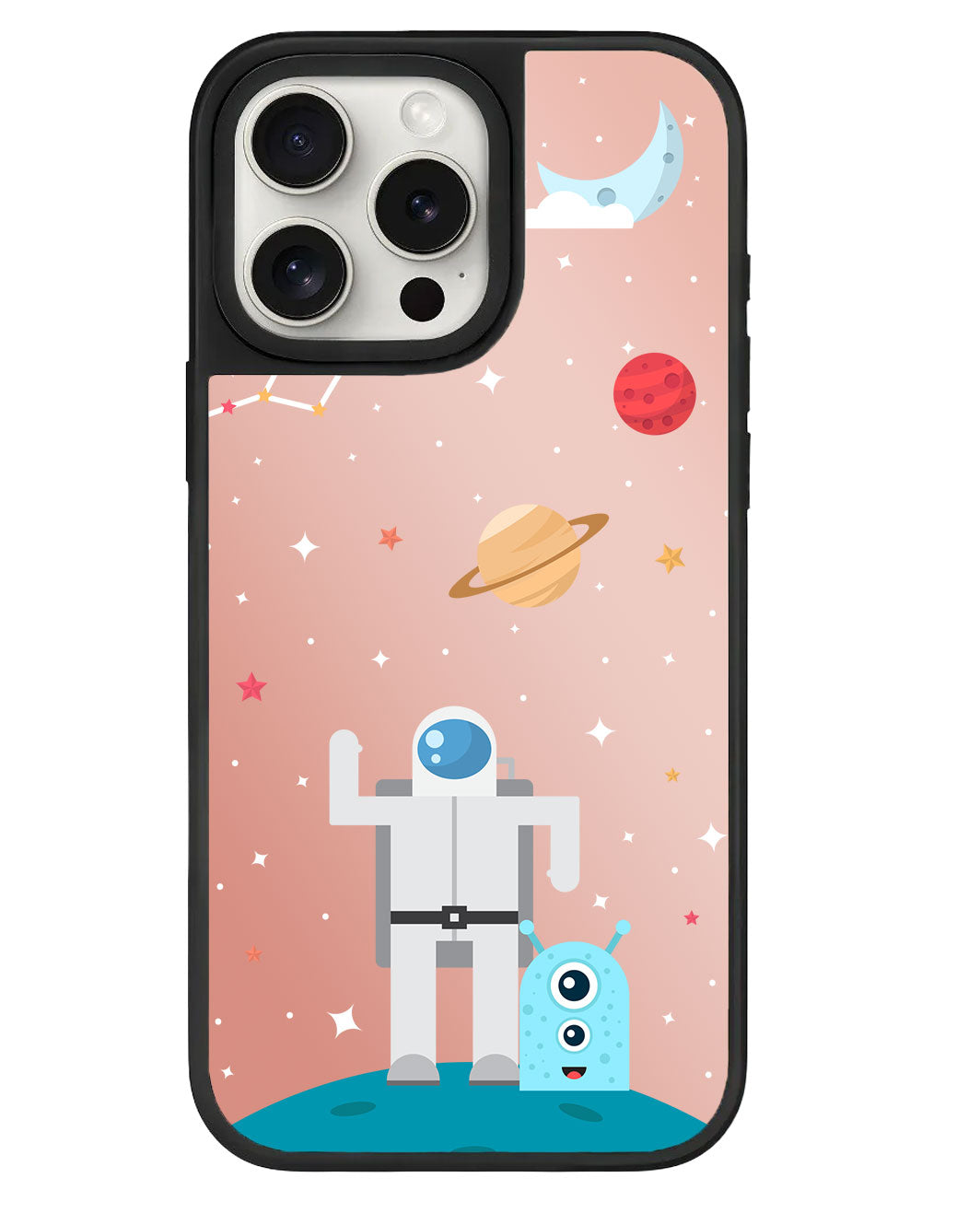 iPhone Mirror Grip - Blue Alien