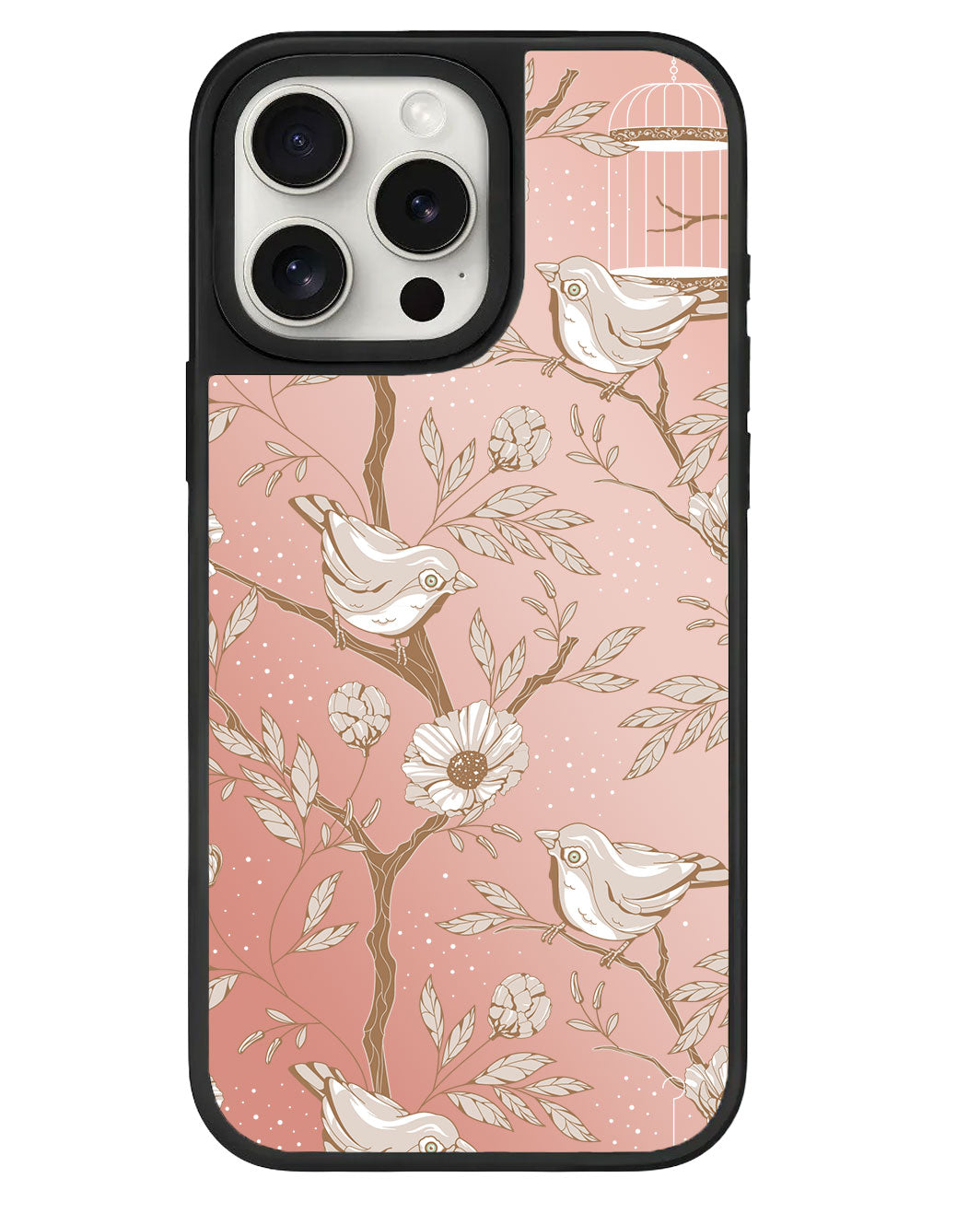 iPhone Mirror Grip Case - Lovebird Monochrome 3.0