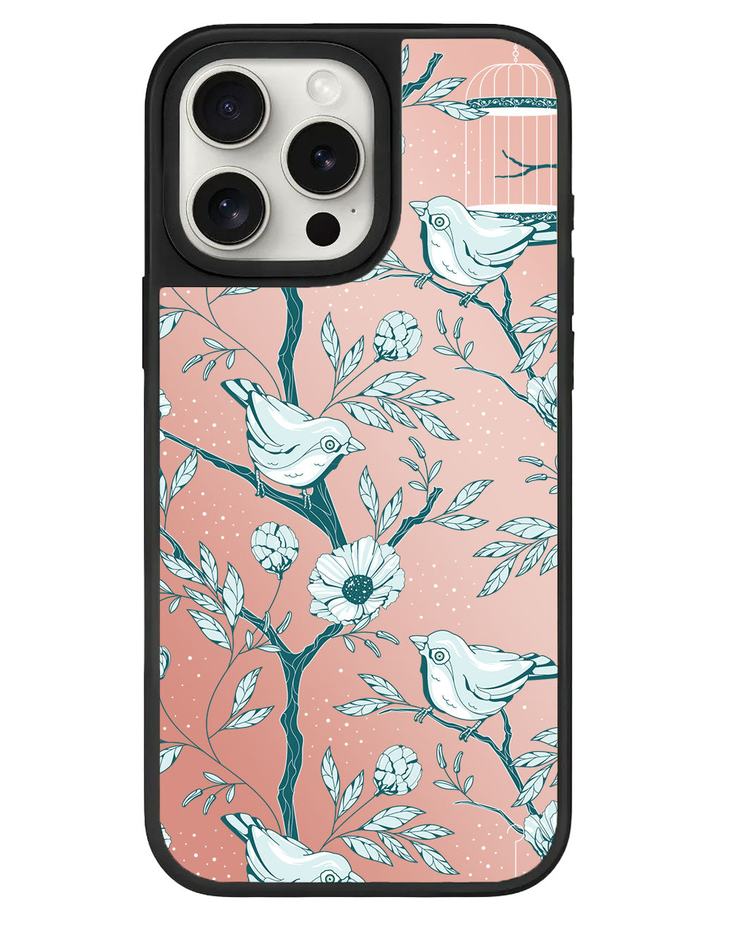 iPhone Mirror Grip Case - Lovebird Monochrome 6.0