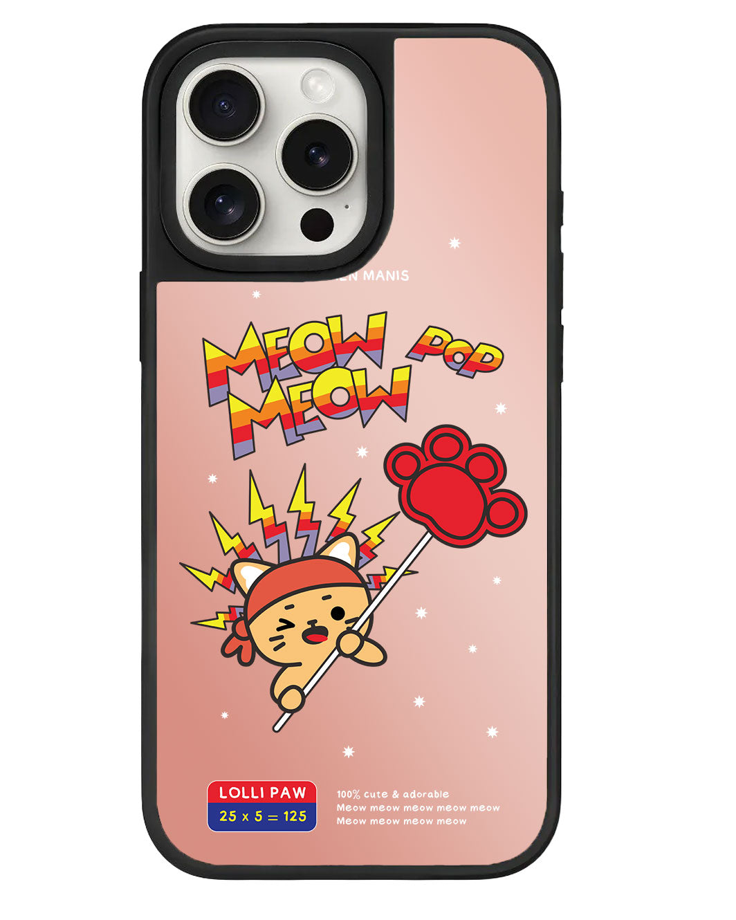 iPhone Mirror Grip Case - Meow Pop 1.0