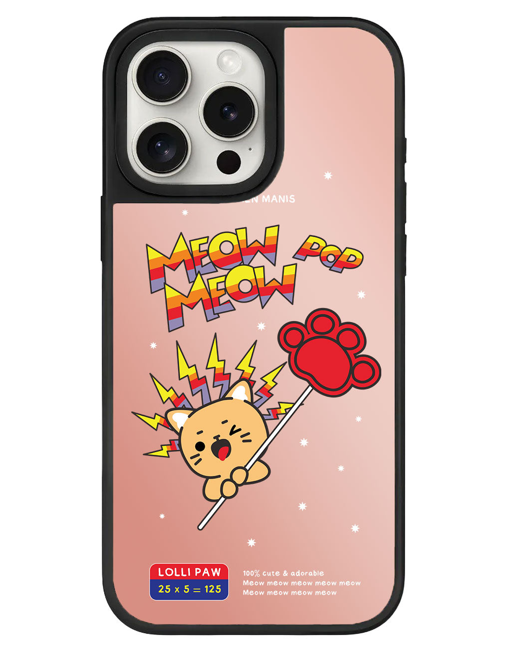 iPhone Mirror Grip Case - Meow Pop 2.0