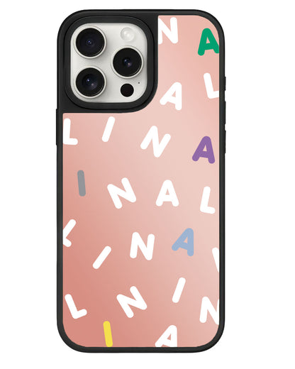 iPhone Mirror Grip - CUSTOM MONOGRAM  2.0 White