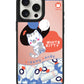 iPhone Mirror Grip Case - White Kitty