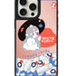 iPhone Mirror Grip Case - White Puppy