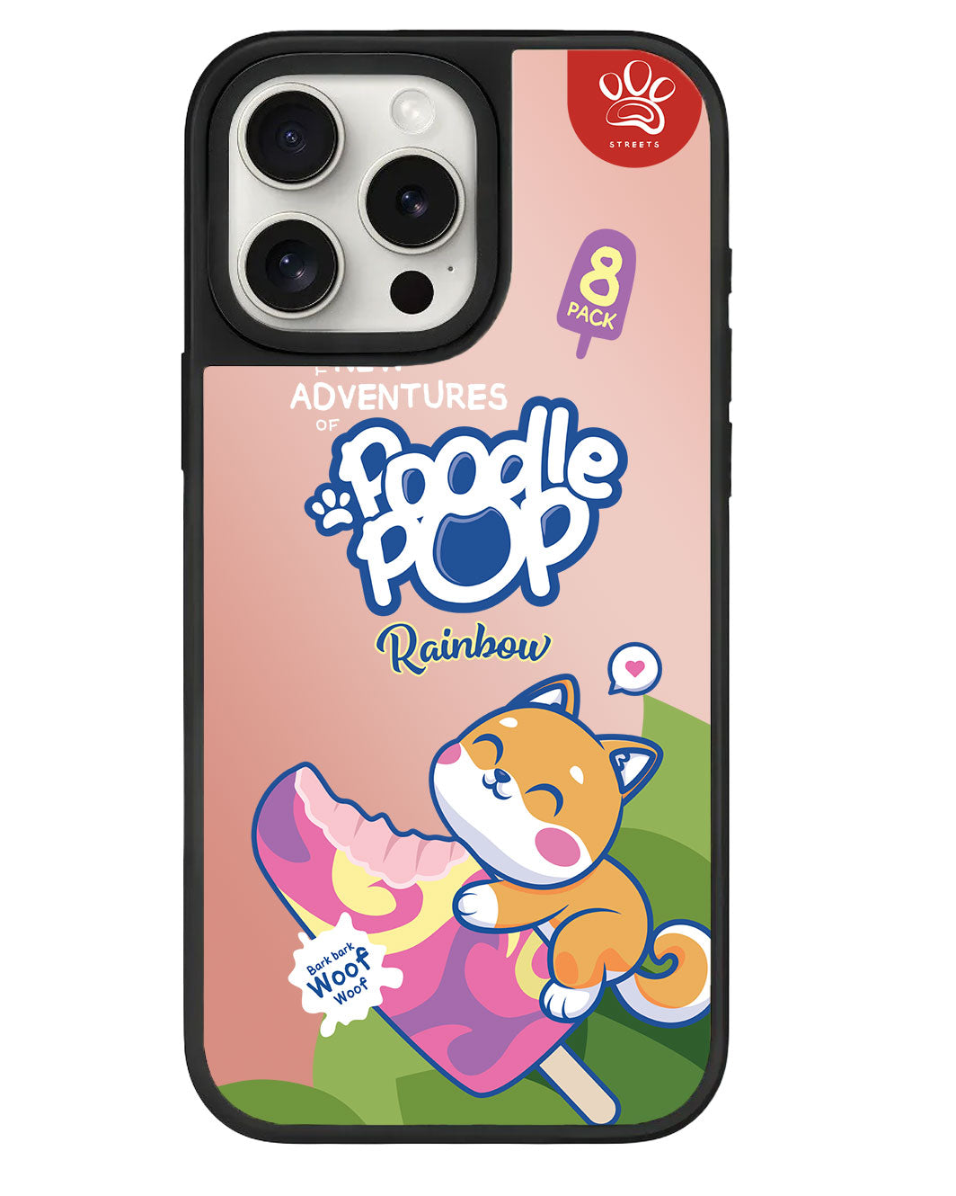 iPhone Mirror Grip Case - Poodle Pop