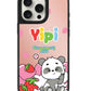 iPhone Mirror Grip Case - Yipi Strawberry Kiss