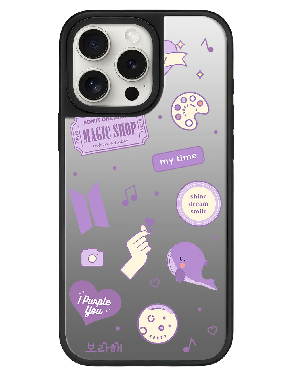 iPhone Mirror Grip - BTS Sticker Pack