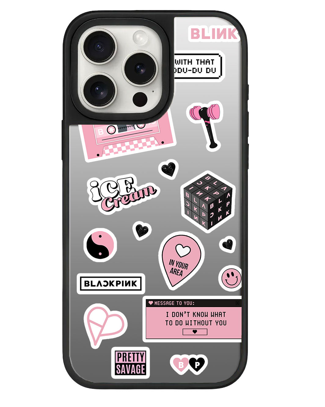 iPhone Mirror Grip Case - Blackpink Sticker Pack