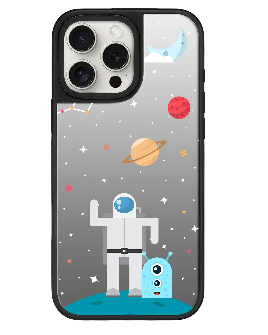 iPhone Mirror Grip - Blue Alien