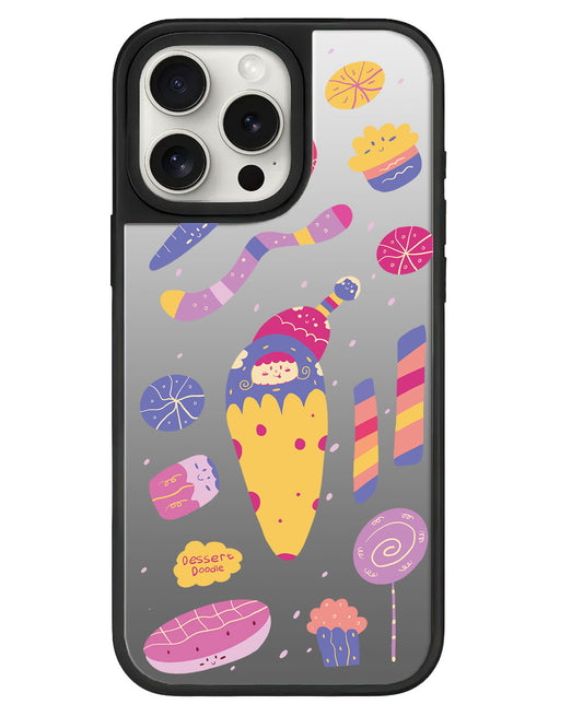 iPhone Mirror Grip Case - Dessert Doodle