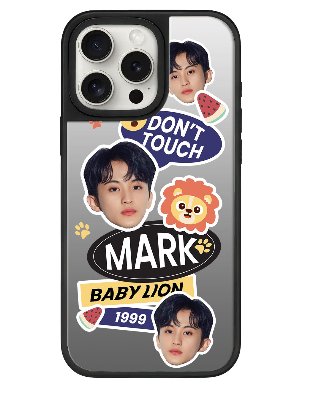 iPhone Mirror Grip - Face Grid Baby Lion