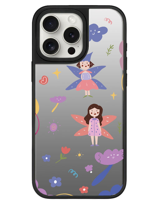 iPhone Mirror Grip Case - Fairy Pattern