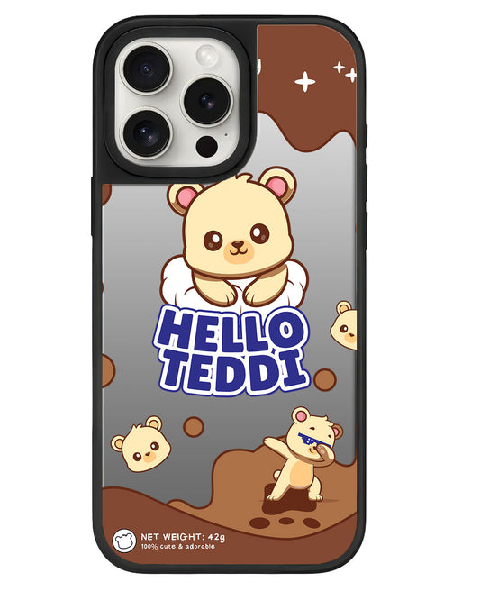 iPhone Mirror Grip Case - Hello Teddy 1.0