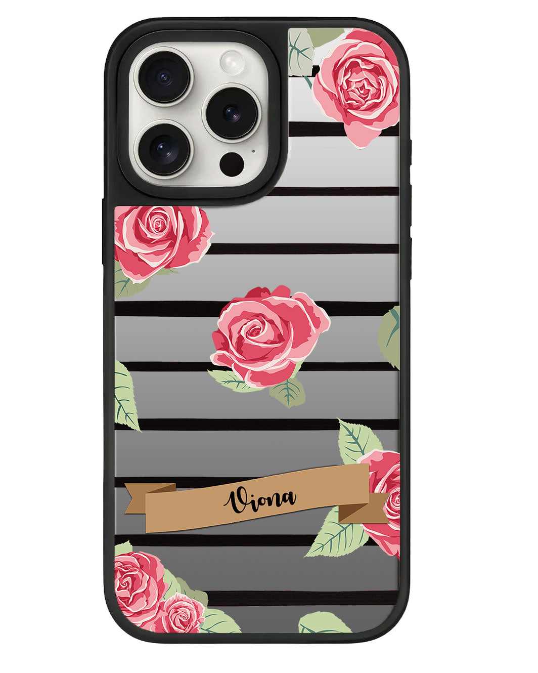 iPhone Mirror Grip Case - Rose