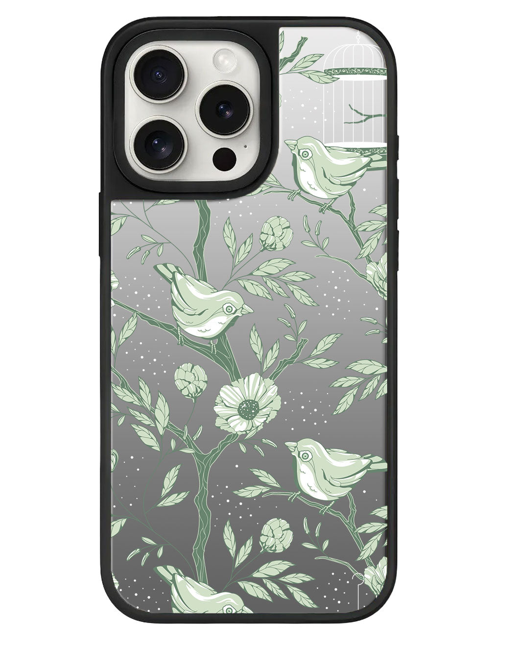 iPhone Mirror Grip Case - Lovebird Monochrome 4.0