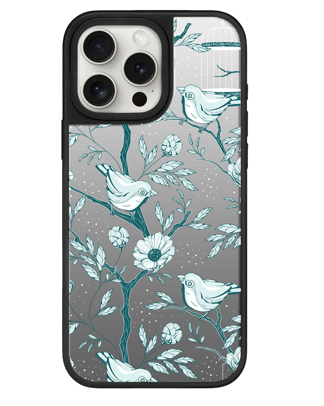 iPhone Mirror Grip Case - Lovebird Monochrome 6.0