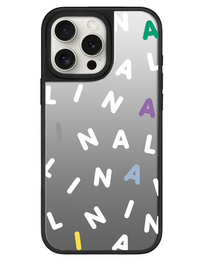 iPhone Mirror Grip - CUSTOM MONOGRAM  2.0 White