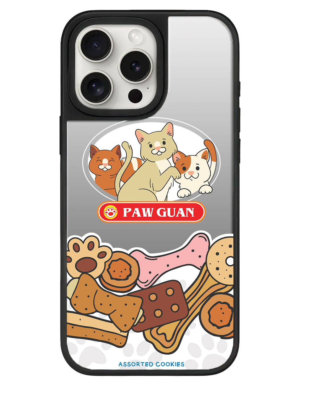 iPhone Mirror Grip Case - Pawguan Cat