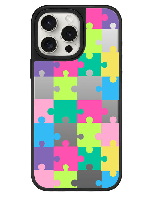 iPhone Mirror Grip Case -  Puzzle Piece