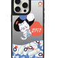 iPhone Mirror Grip Case - White Kitty