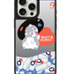 iPhone Mirror Grip Case - White Puppy