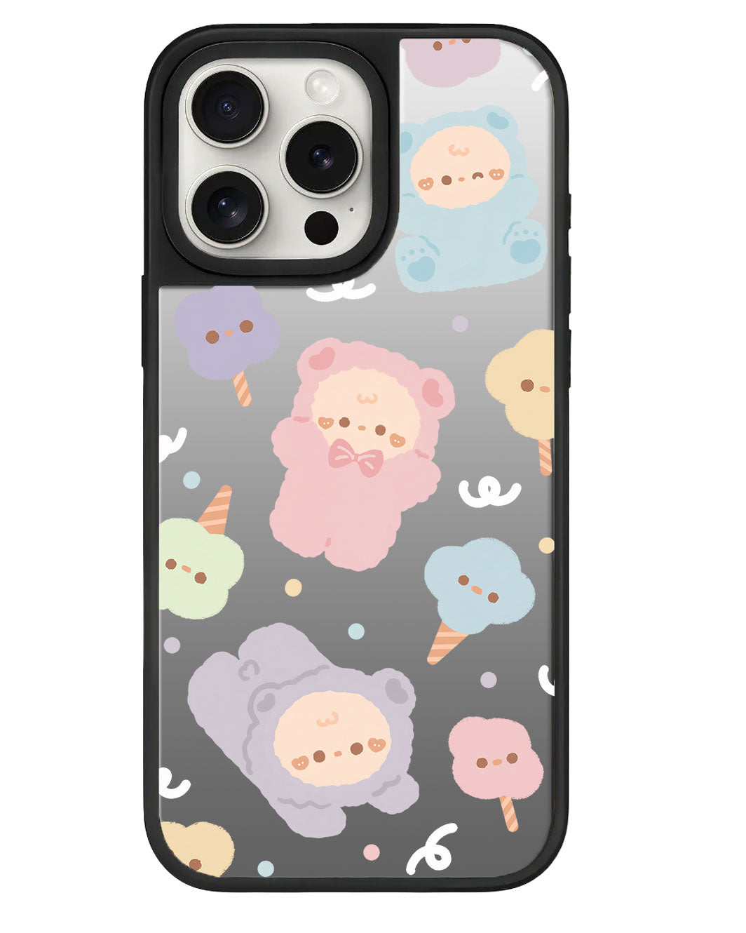 iPhone Mirror Grip - Cotton Teddy