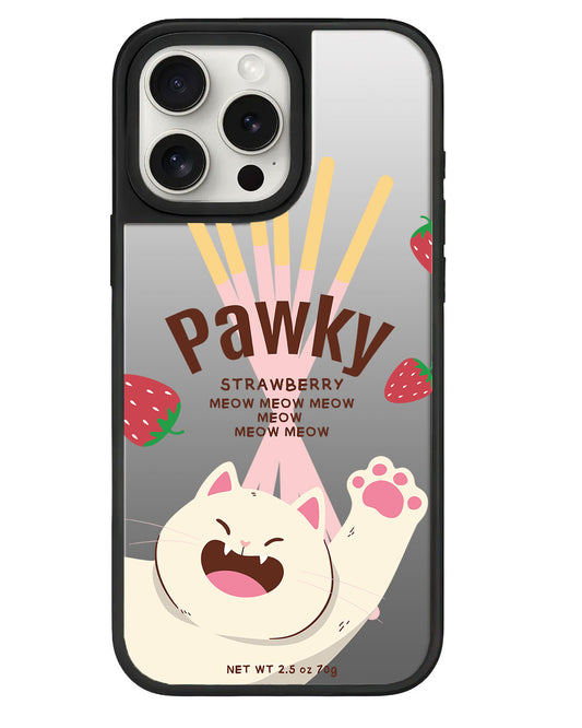 iPhone Mirror Grip Case - Pawky Cat